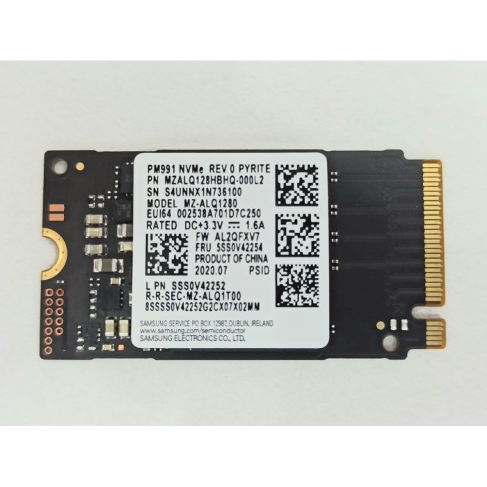 SSD SAMSUNG NVME 128GB SSD M.2 PCle