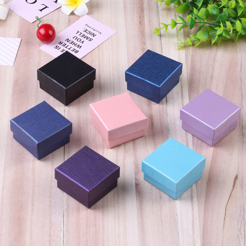 

10pcs Small Travel Jewelry Box Storage Organizer Packaging Case Portable Mama Earring Ring Necklace Jewellery Tray Organizer