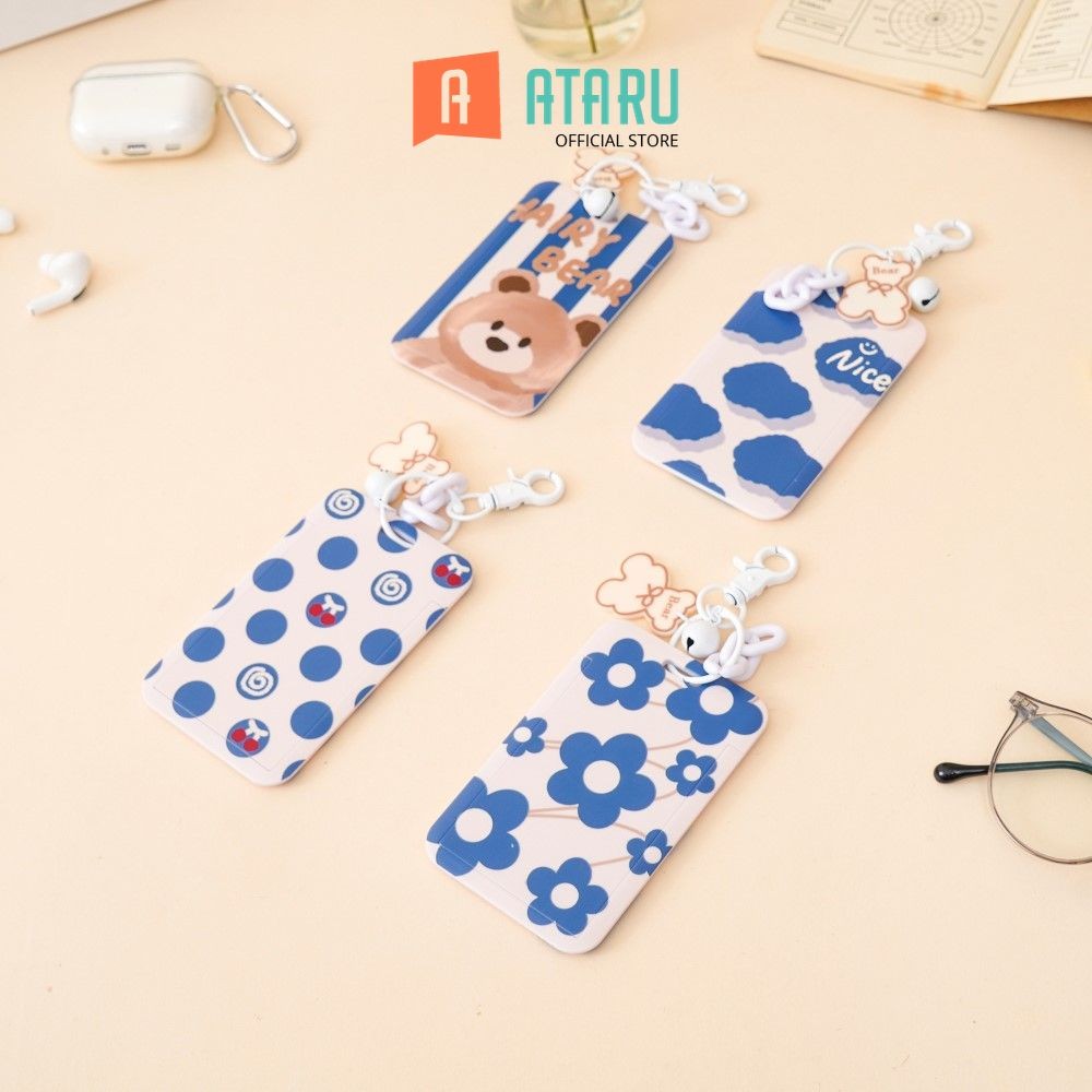 

Ataru Fashion Holder Id Card Dengan Bear Charm - Putih Tempat Kartu Name Tag Holder Id Card Holder Lucu