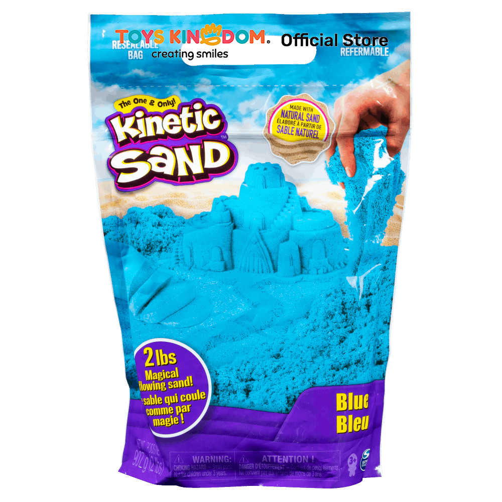 Toys Kingdom Kinetic Pasir Sand Colour Bag 2Lb Random Mainan Outdoor Beach Table Mainan Pancingan Pa