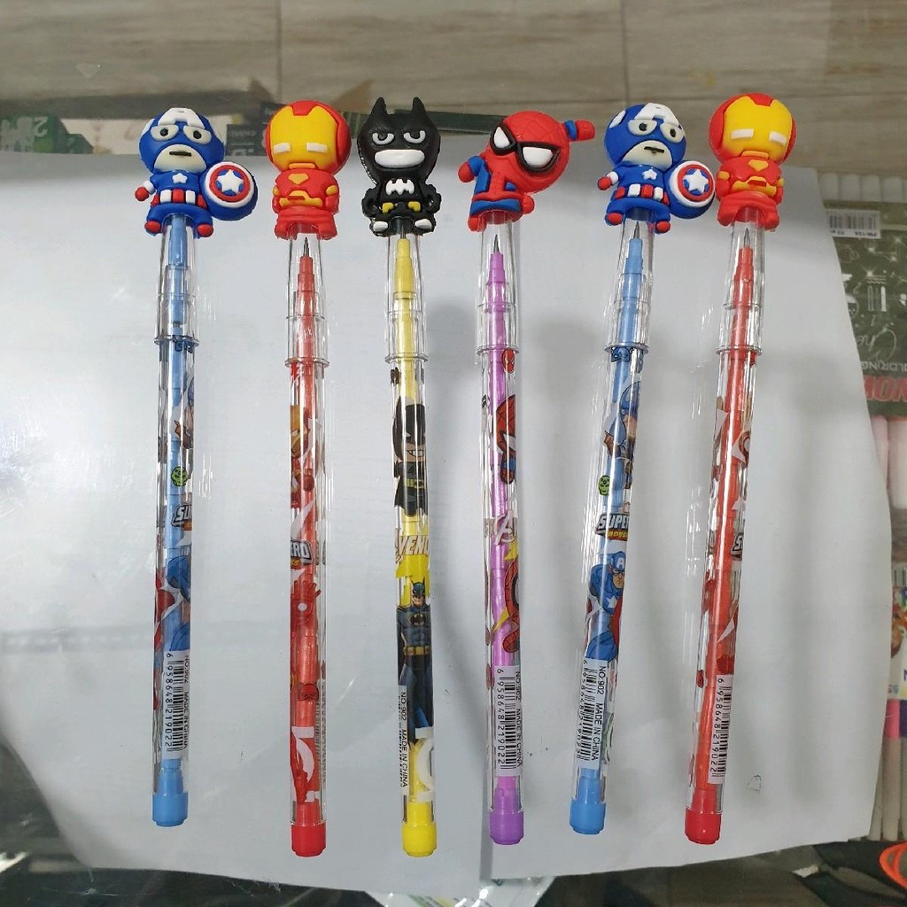 

2 pcs pensil lantu motif lucu