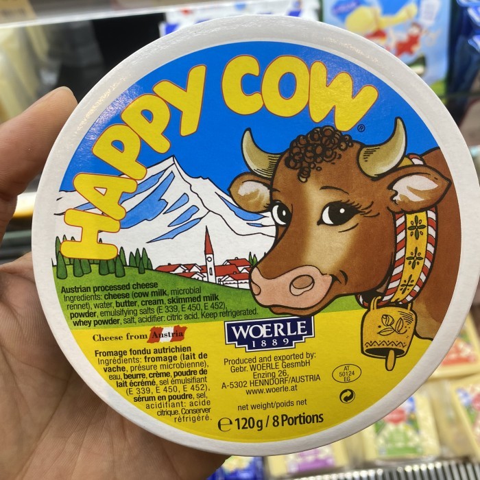 

Happy Cow Cheese Reguler Portions Austria / Keju Happy Cow Reguler 8 Portions / 120 grm