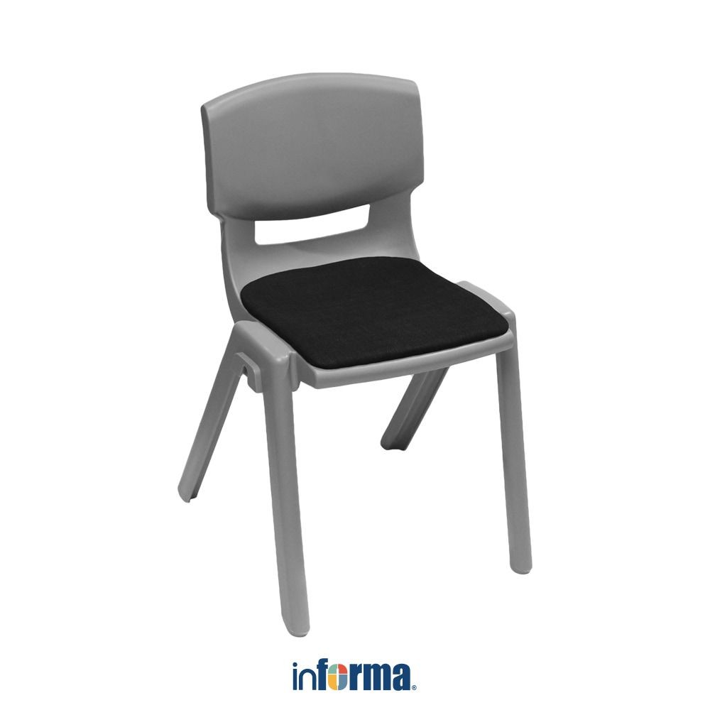 Informa Yaris Kursi Anak Dengan Bantalan - Abu-Abu Tempat Duduk Anak Kids Chair Bangku Sandaran Plas