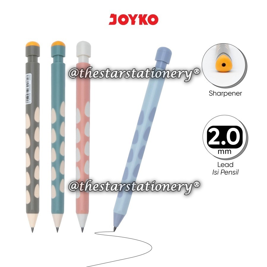 

(1 Biji) Pensil Mekanik Joyko MP-63 2.0 mm / Mechanical Pencil Joyko MP-63 2.0 mm (1 Biji)