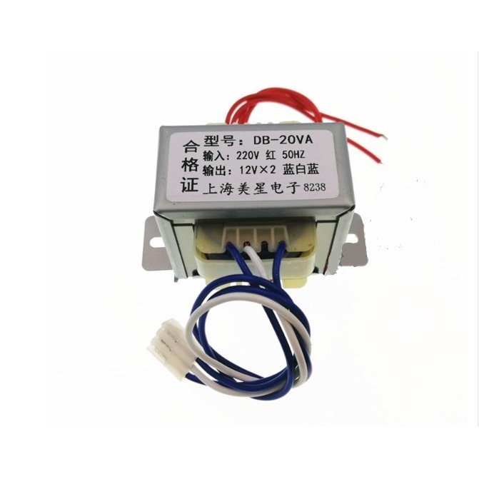 Transformer Travo 20W AC 220V to CT Dual Volt AC 12V/ 15V/ 18V (1816C) - 12Vx2