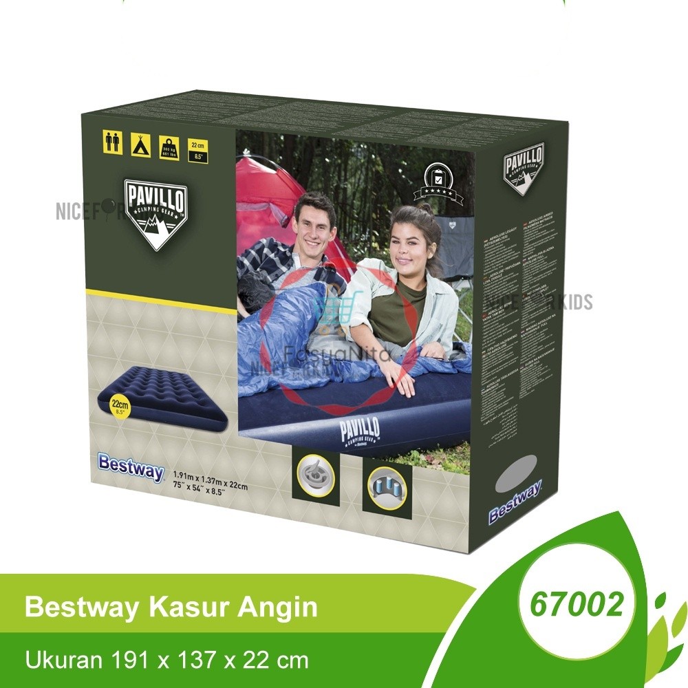 kasur angin bestway, kasur angin 191x137x22, kasur pompa bestway - Fasyanita Denpasar