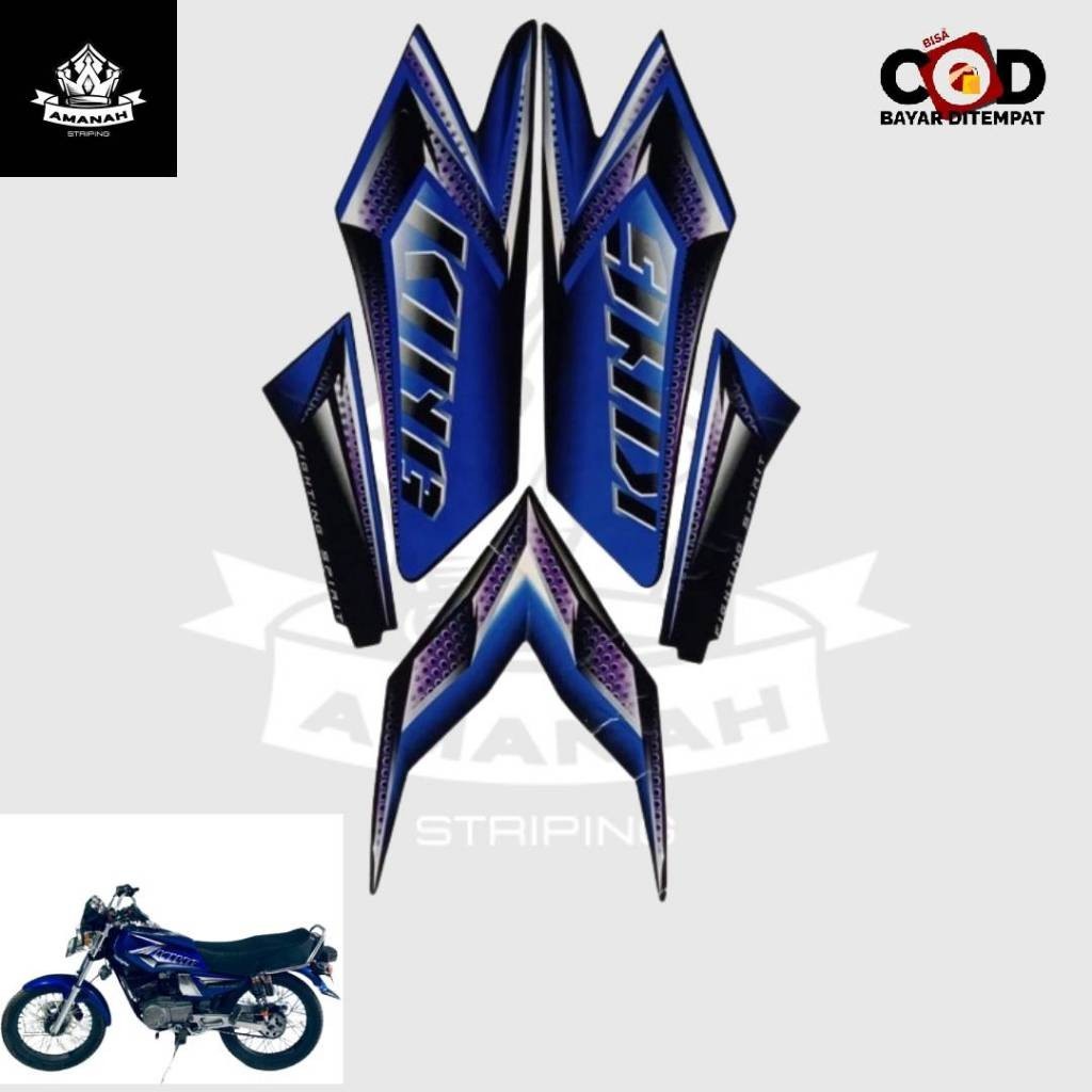 Striping Stiker Motor Yamaha Rx King Standar 2008 Lis Les Body Rx king Standar 2008 Berkualitas