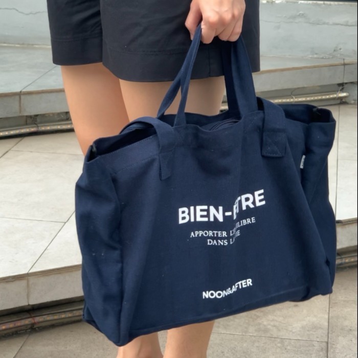 

N&A - BIEN ETRE TOTE BAG - Tote Bag Unisex / Tote Bag Kanvas - NAVY HOT