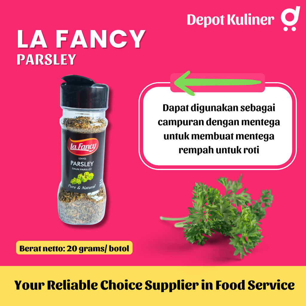 

La Fancy Foods Daun Parsley 100% Murni 20g