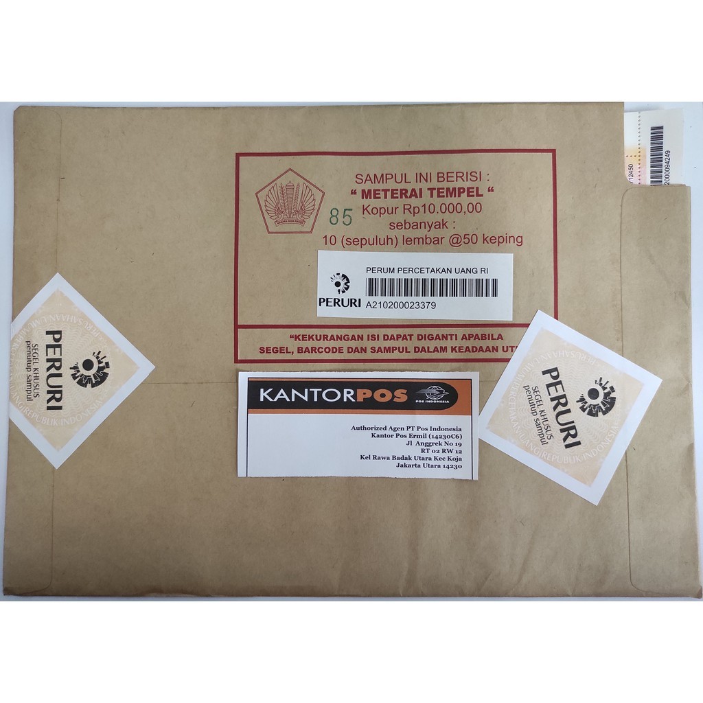 

Meterai atau Materai Rp 10000 (500 Pcs/Keping) BERGARANSI BEBAS PENGEMBALIAN.!!!