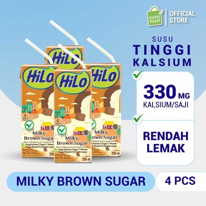 

Spesial Promo - HiLo Milky Brown Sugar 200ml Near Expired