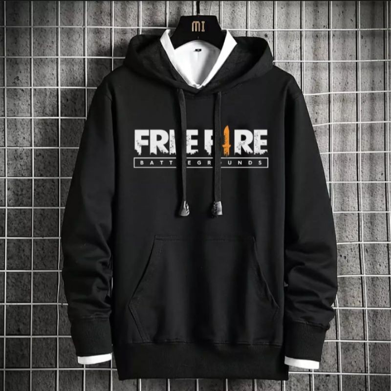 HOODIE PRIA FREE FIRE | HOODIE TANGAN PANJANG | HOODIE JUMPER | HOODIE PRIA