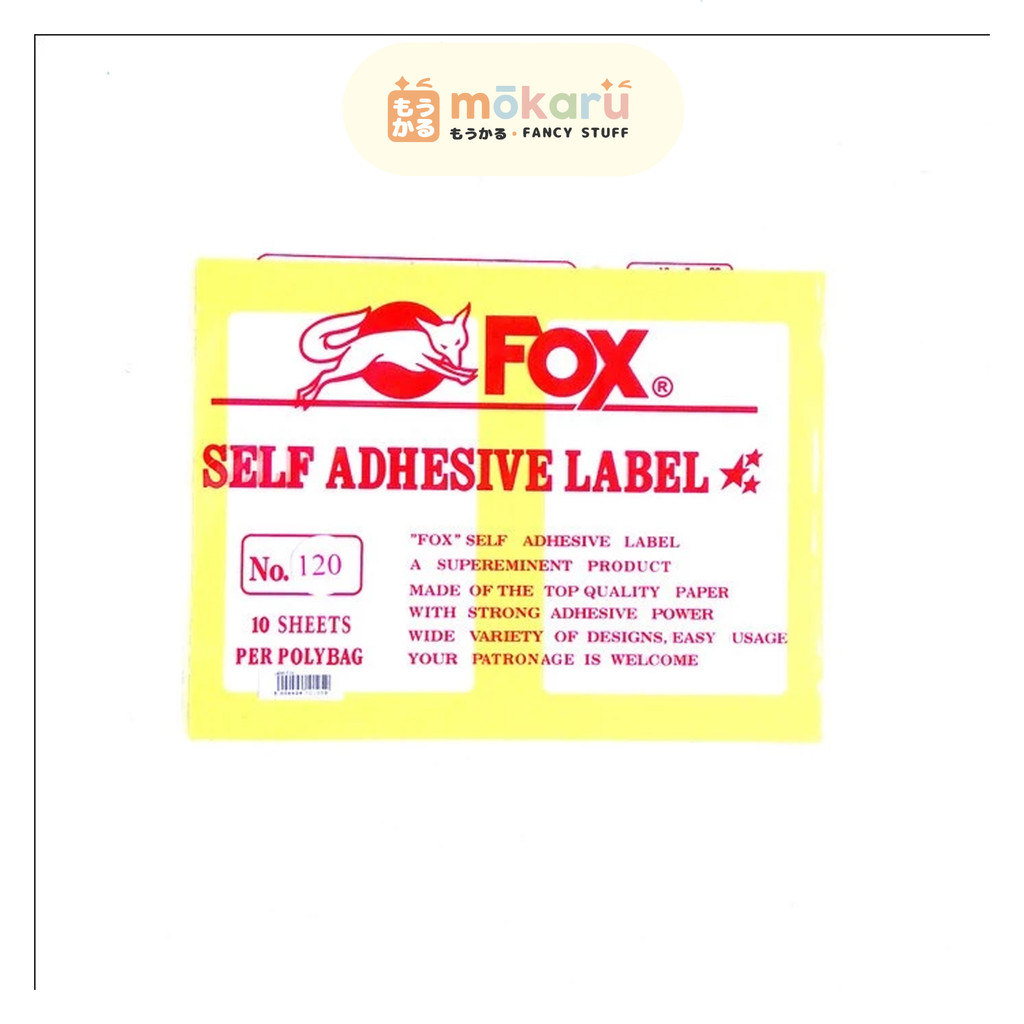 

Label Fox Murah No 113 -127