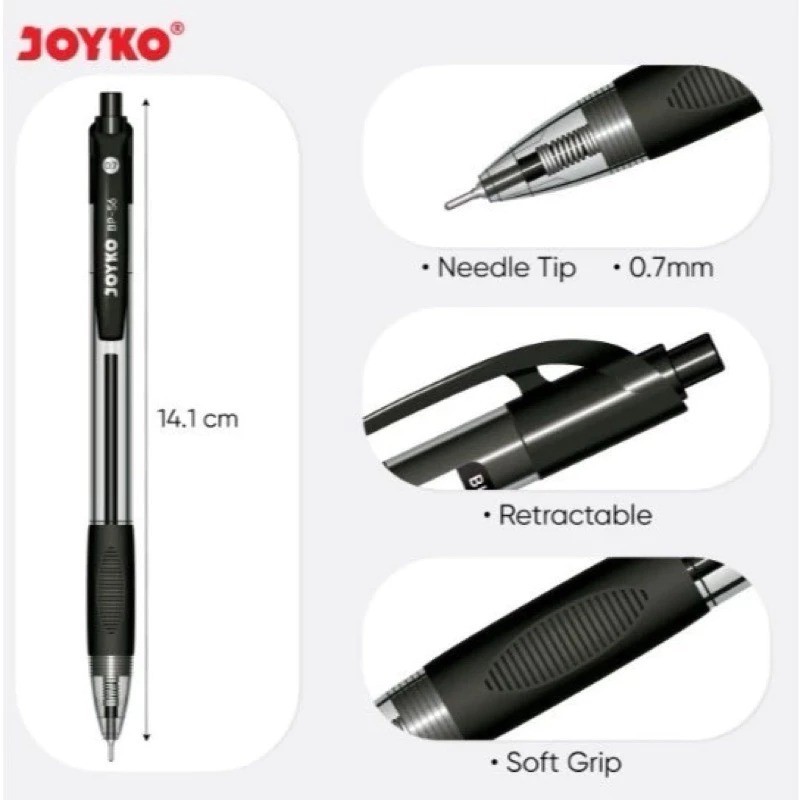 

(1 PCS) Ball Pen Pulpen Pena Joyko BP-56 0.7 mm | ECER Pulpen Joyko Murah
