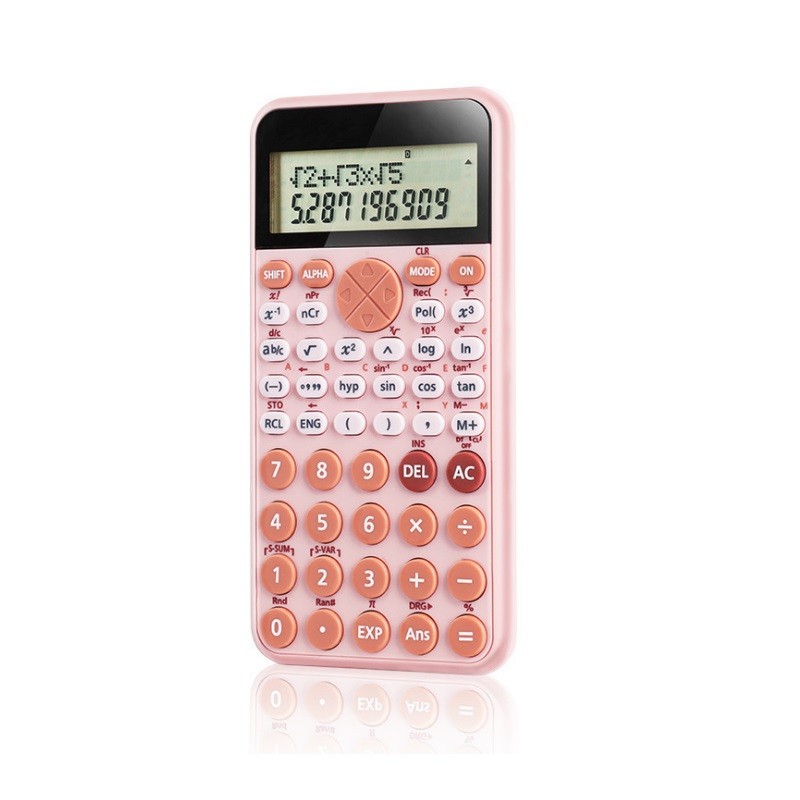 

New Science Function Big Large Screen Calculator 240 Functions Solar and Battery Two Ways Power Fraction Hyperbolic For Students