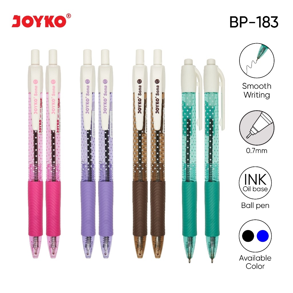 

Ball Pen Pulpen Pena Joyko BP-183 Sona 0.7 mm