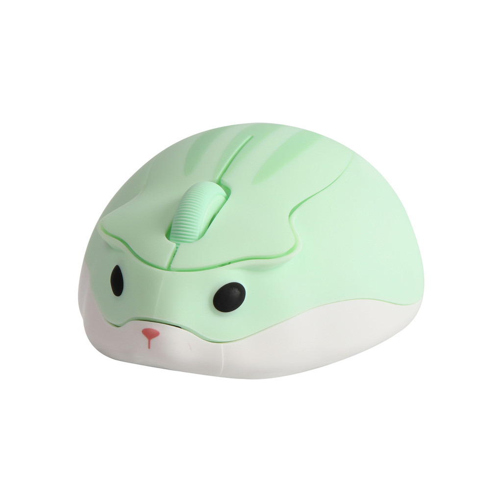 

New Green Wireless Mouse Cute Hamster Design Mause 2.4G 1200 DPI Portable Computer Mice Gaming Gifts For Computer Laptop PC