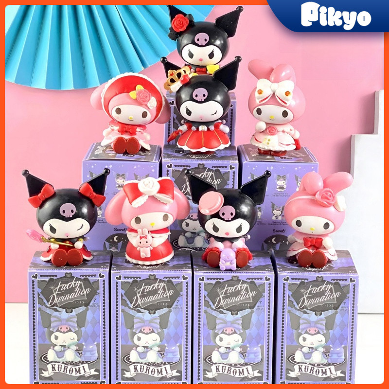 Pikyo Pajangan Action Figure Karakter Kucing Lucu Kotak Misteri Topper Kue Hadiah Kado