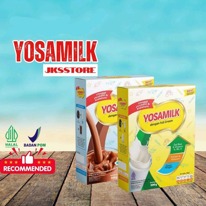 

Yosamilk BPOM 500gr Rasa Coklat dan original fullcream