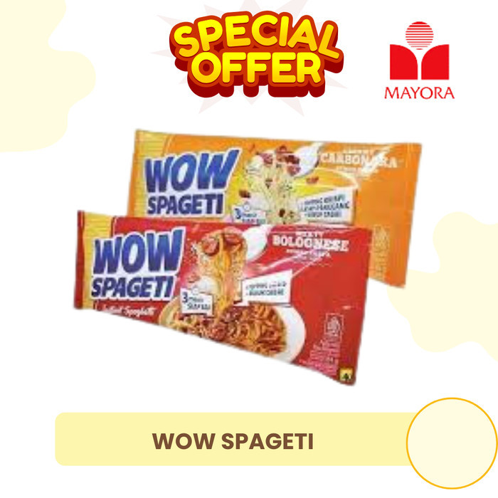 

BARU! WOW Spageti Mayora Bolognese / Carbonara 84 GR PER PACK ENAK - Bolognese