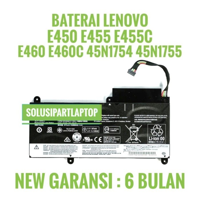 BATERAI THINKPAD E450 E450C E460 E460C 45N1754