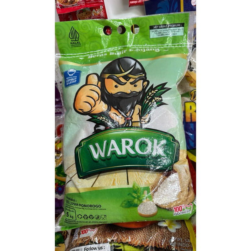 

Beras warok ukuran 5kg ( Warok )