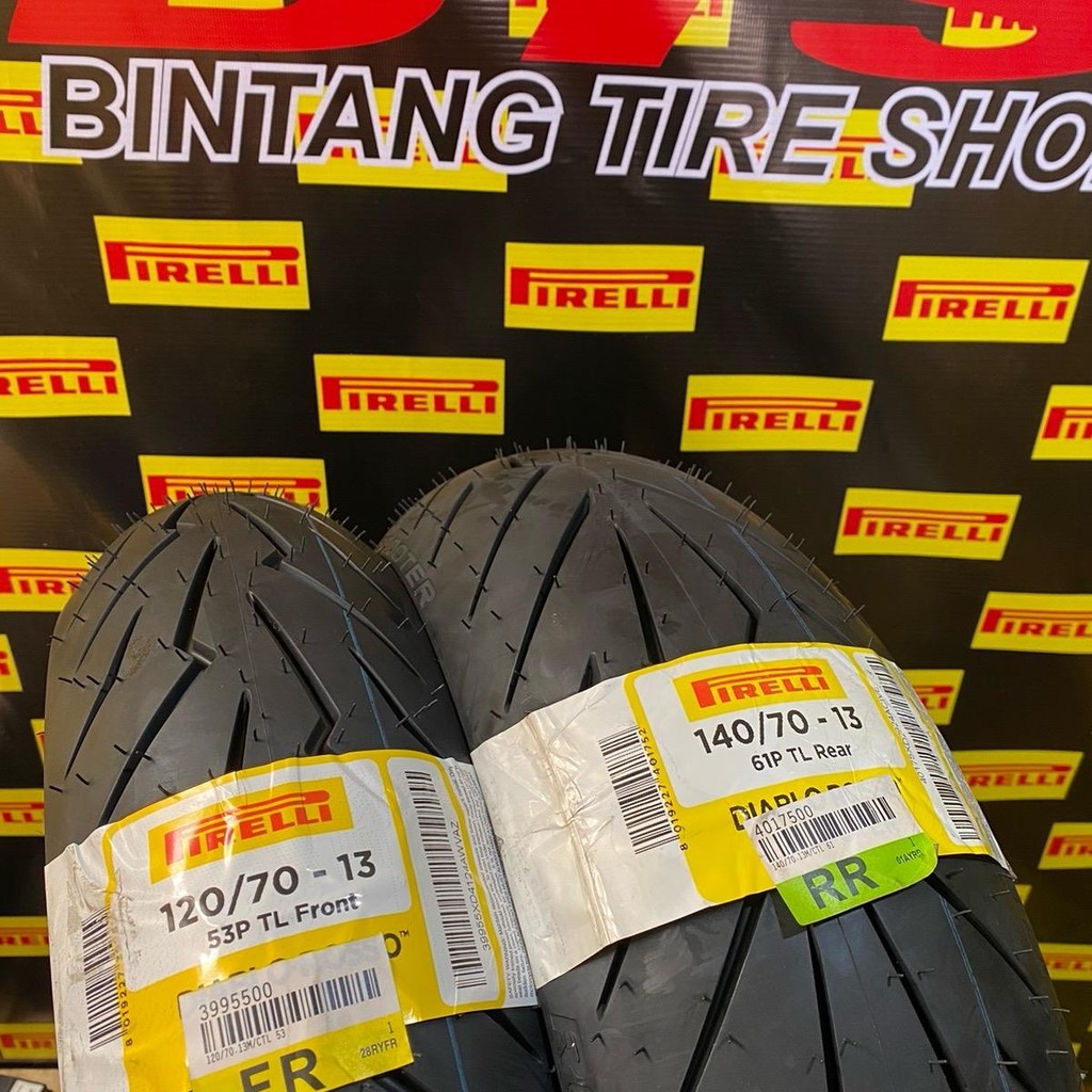 Ban Pirelli 120/70-13 & 140/70-13 Rosso Scooter TL Ban Pirelli Up Size Motor Nmax