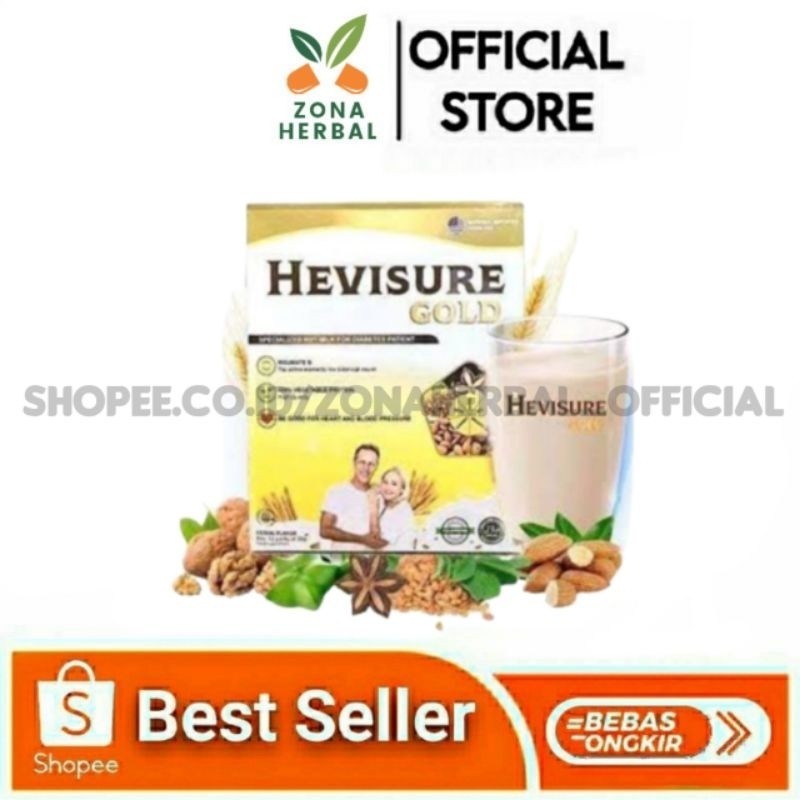 

HEVISURE GOLD SUSU PENDERITA DIABETES 1 box isi 12 sachet