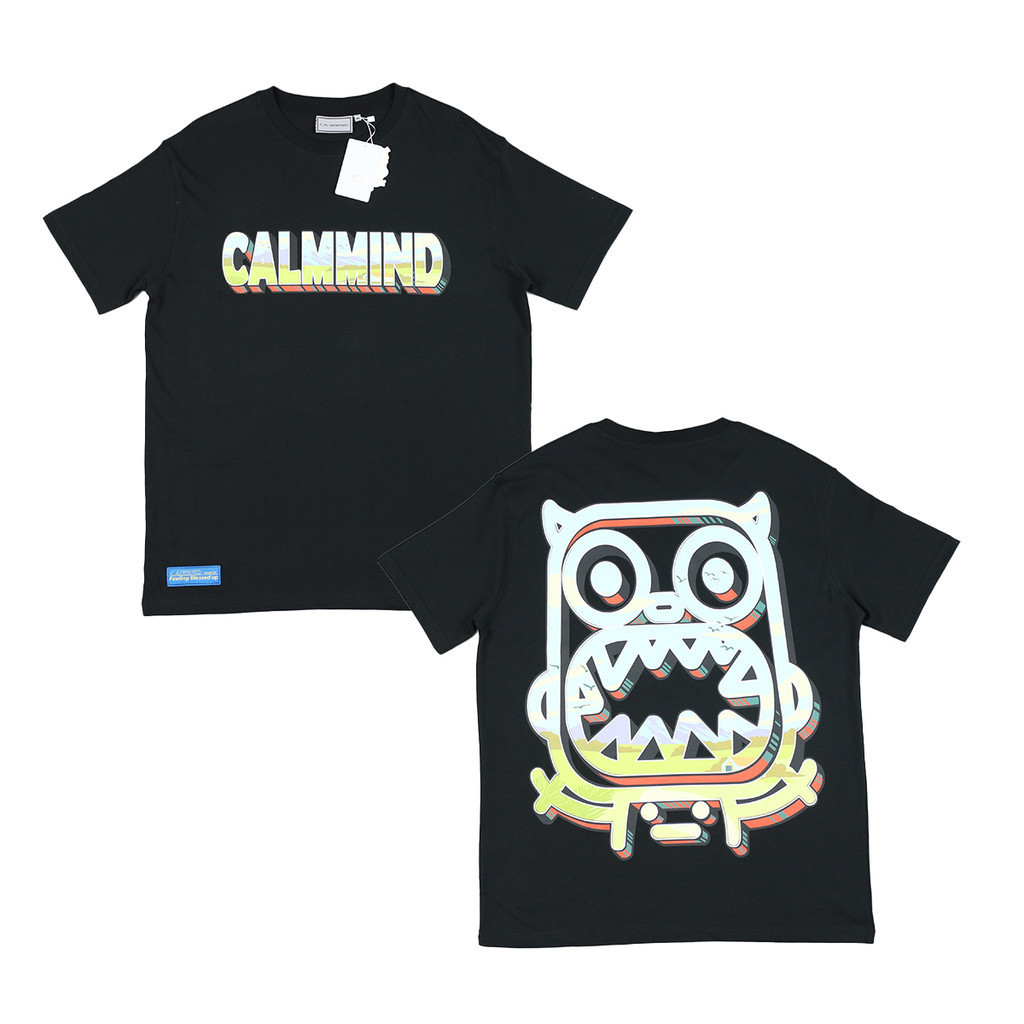 Kaos Oversize Calmmind BASIC OIL PAINT MONSTER Cotton High Quality Fashion Unisex Tshirt