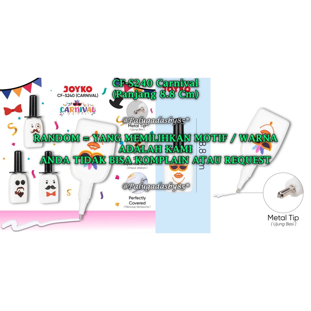 

(1 Biji) GROSIR Correction Fluid JOYKO CF-S240 / Koreksi Penghapus Cair Joyko CF-S240 (1 Biji)