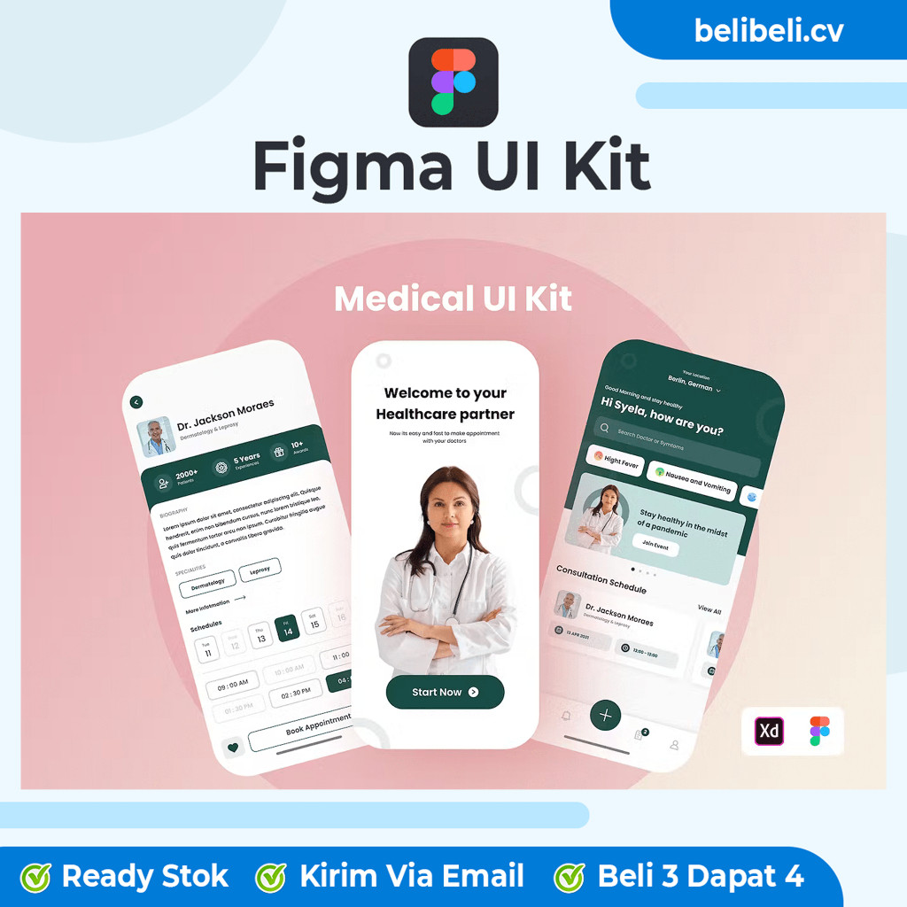 Medical UI Kit - Premium Figma UI Kit