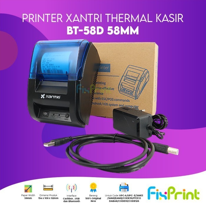 FixPrint Printer Thermal Iware C5813 / 58BC /  MP-58XC / ZJ5809II Kasir Portable Struk Pembayaran 58
