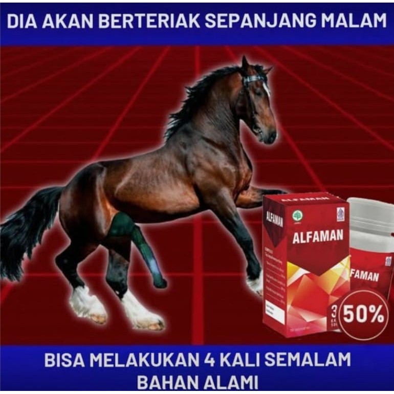 Alfaman Original 100% Asli Resmi BPOM ALfamen Suplemen Pria Tahan Lama