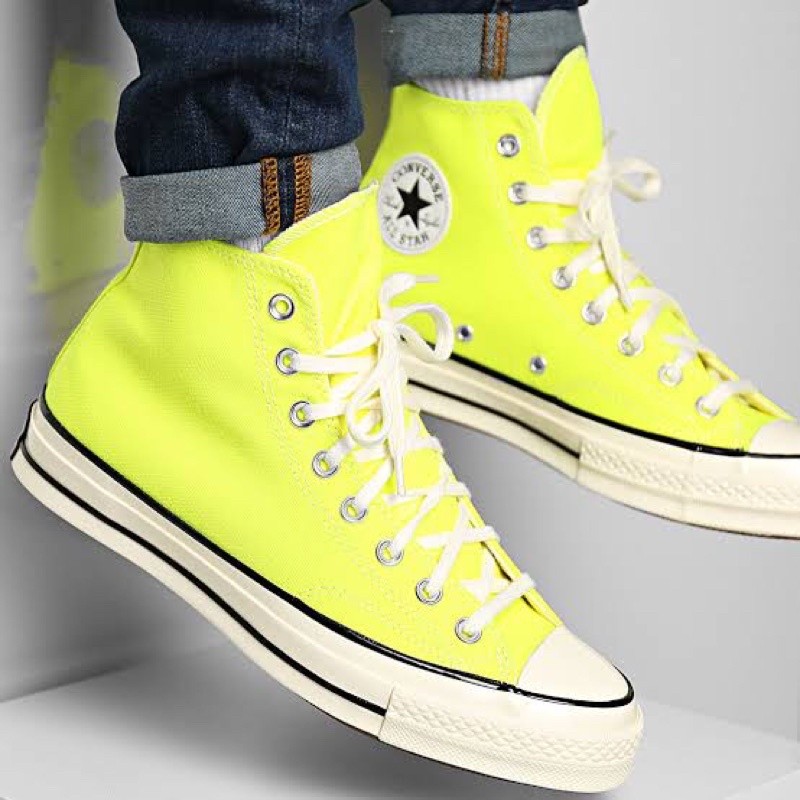Original SALE 70% SEPATU CONVERSE CHUCK 70 HI LEMON 169341C UNISEX