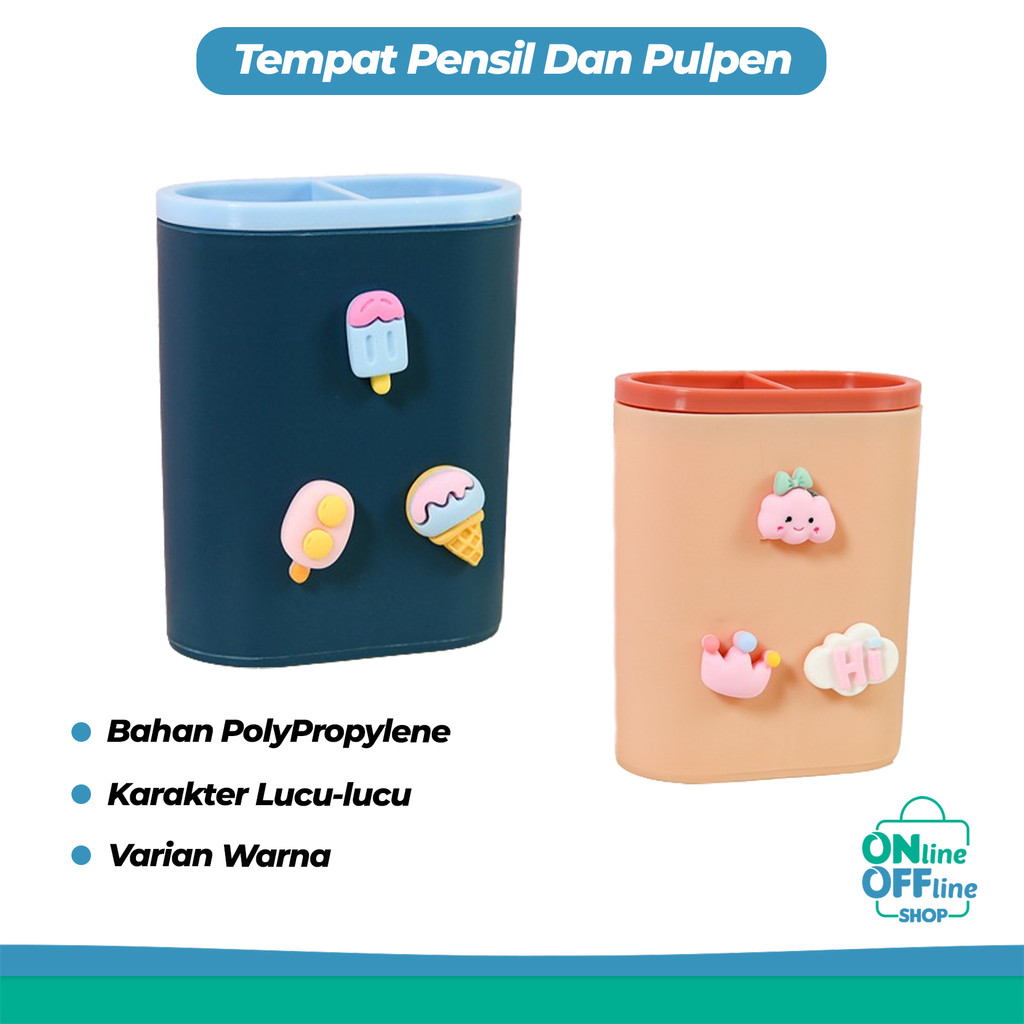 

Tempat Pensil Dan Pulpen Karakter DIY Desktop Multifungsi Pen Holder 888
