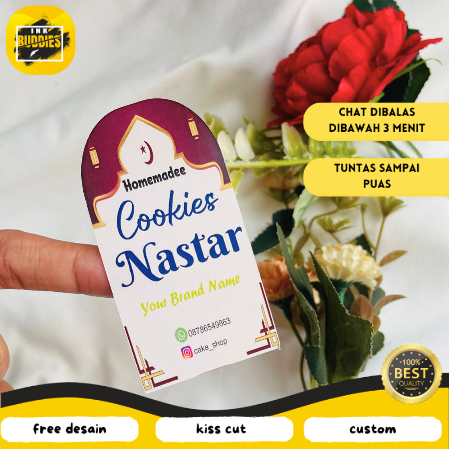 

INB STIKER OVAL STICKER KEMASAN TOPLES KUE KERING IDUL FITRI LEBARAN HAMPERS SUDAH CUTTING