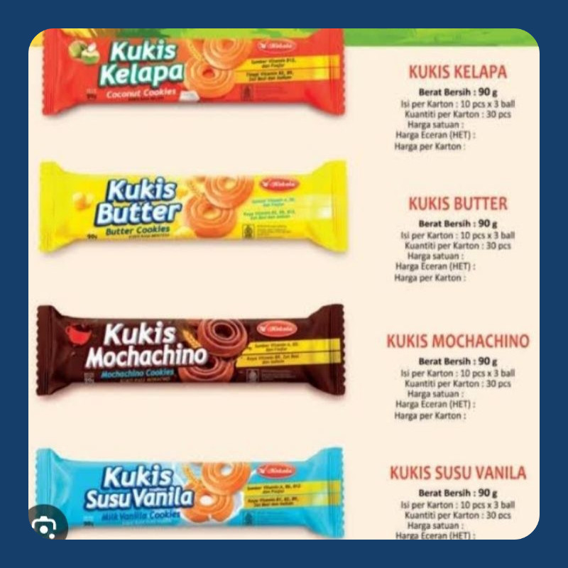 

Kukis Kokola 18 Gram Isi 10 Pcs