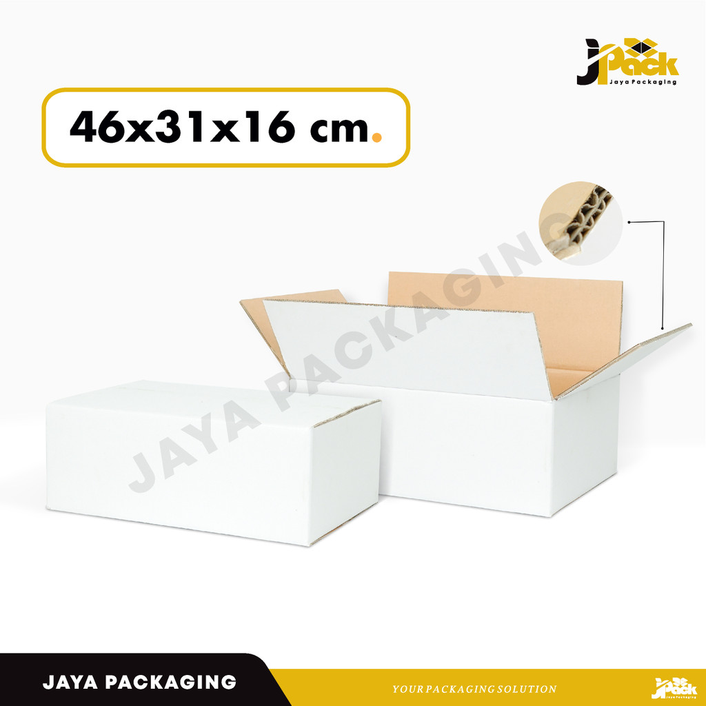 

Box 46x31x16 ( 18st OKAM ) BoxNormal/Amdk/Kotak/Packing/Kardus/A1/tinggi10/tinggi16