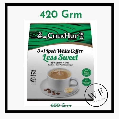 

[PROMO TERBAIK]- CHEKHUP / CHEK HUP WHITE COFFEE LESS SWEET 3IN1 / IPOH LESS SWEET 3IN1