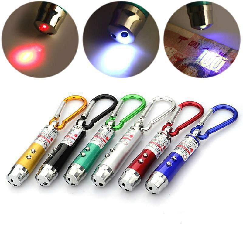[TG39] Senter Laser LED Gantungan Senter Mini Kecil Laser Pointer