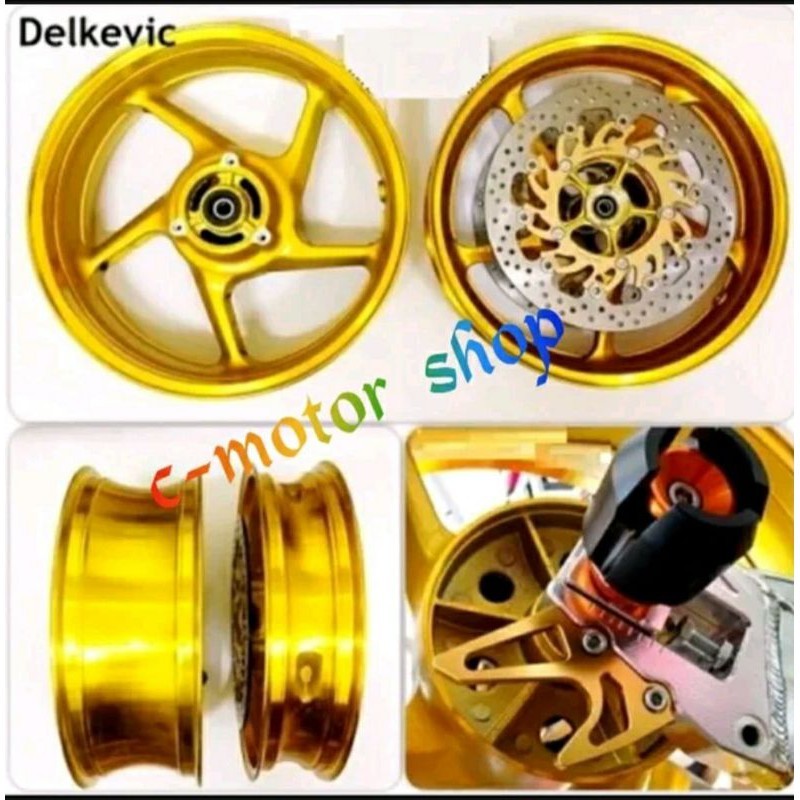 Velg Delkevic Ninja 250fi Single Disc Tapak Lebar Velg Delkevic Ninja 250 fi Old Ninja250 Karbu Z250