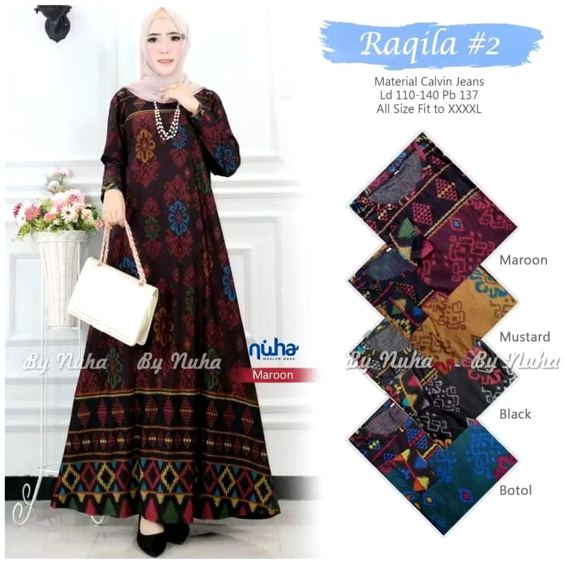 MUMU - Tarosa 13 Gamis Calvin Jeans Ruma Maxy by Fashion Solo