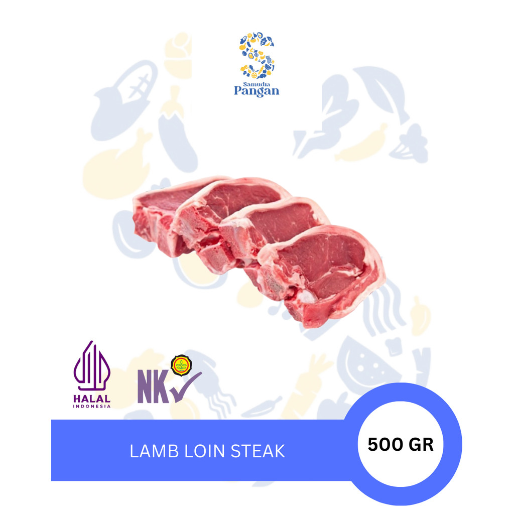 

Lamb Loin Steak Daging Steak Domba Impor AUS 500-1Kg