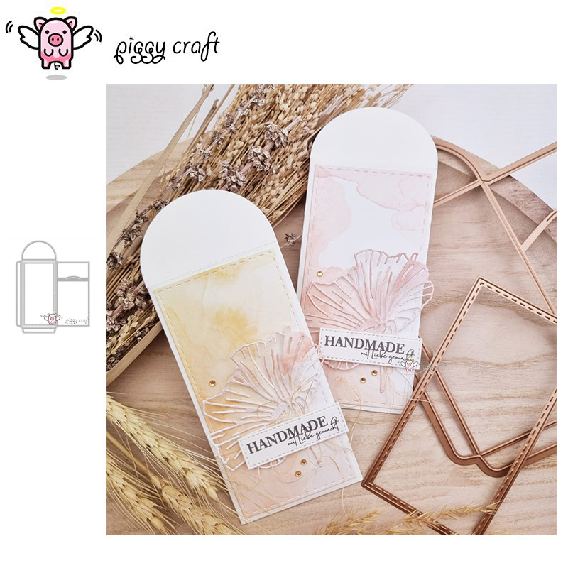 

Piggy Craft metal cutting dies cut die mold Box envelope decoration Scrapbook paper craft knife mould blade punch stencils dies