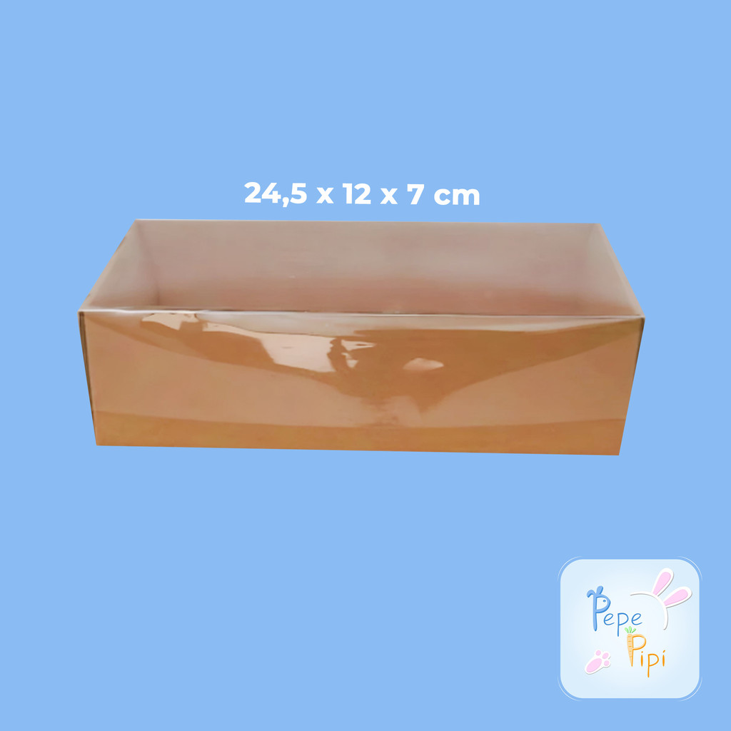 

Packaging Box Dus + Mika Bening 22 x 11 x 5 cm Box Hantaran Tutup Full Mika Tempat Kue Packing