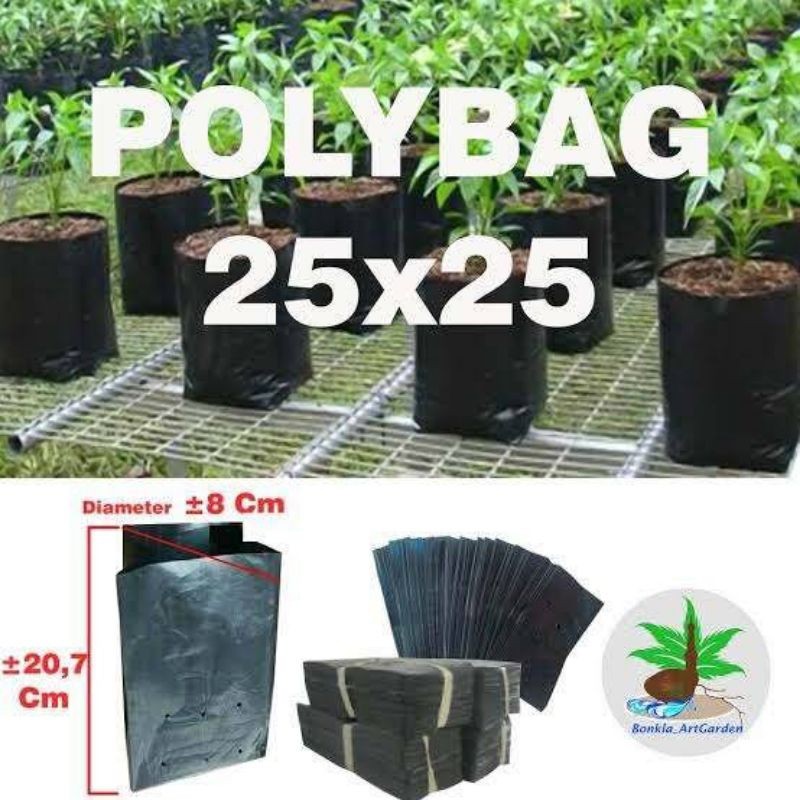 Polybag 25x25 isi 25 pcs - Planter Polybag 25x25 isi 25 lembar