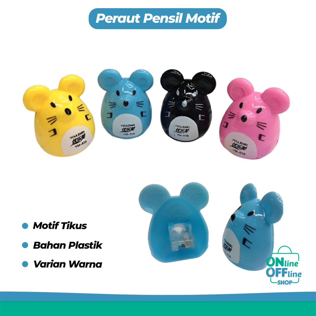 

Peraut Pensil Motif Tikus Rautan Karakter Mickey Pencil Shaperner Import 762