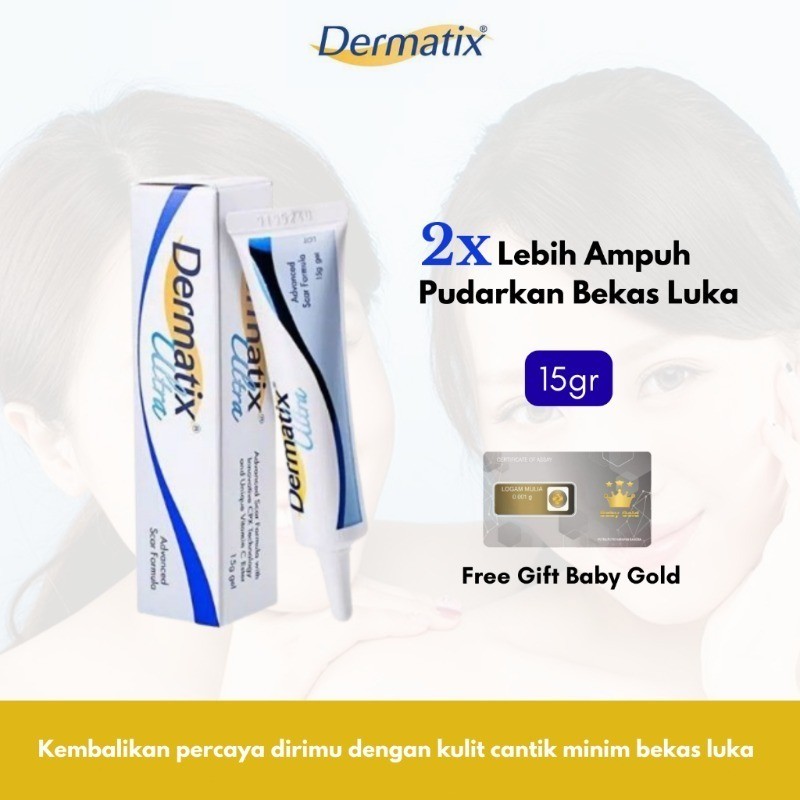 Dermatix Ultra 15gr - Dermatik Ultra /Merawat dan memudarkan Bekas Luka Salep Penghilang Luka Penghi
