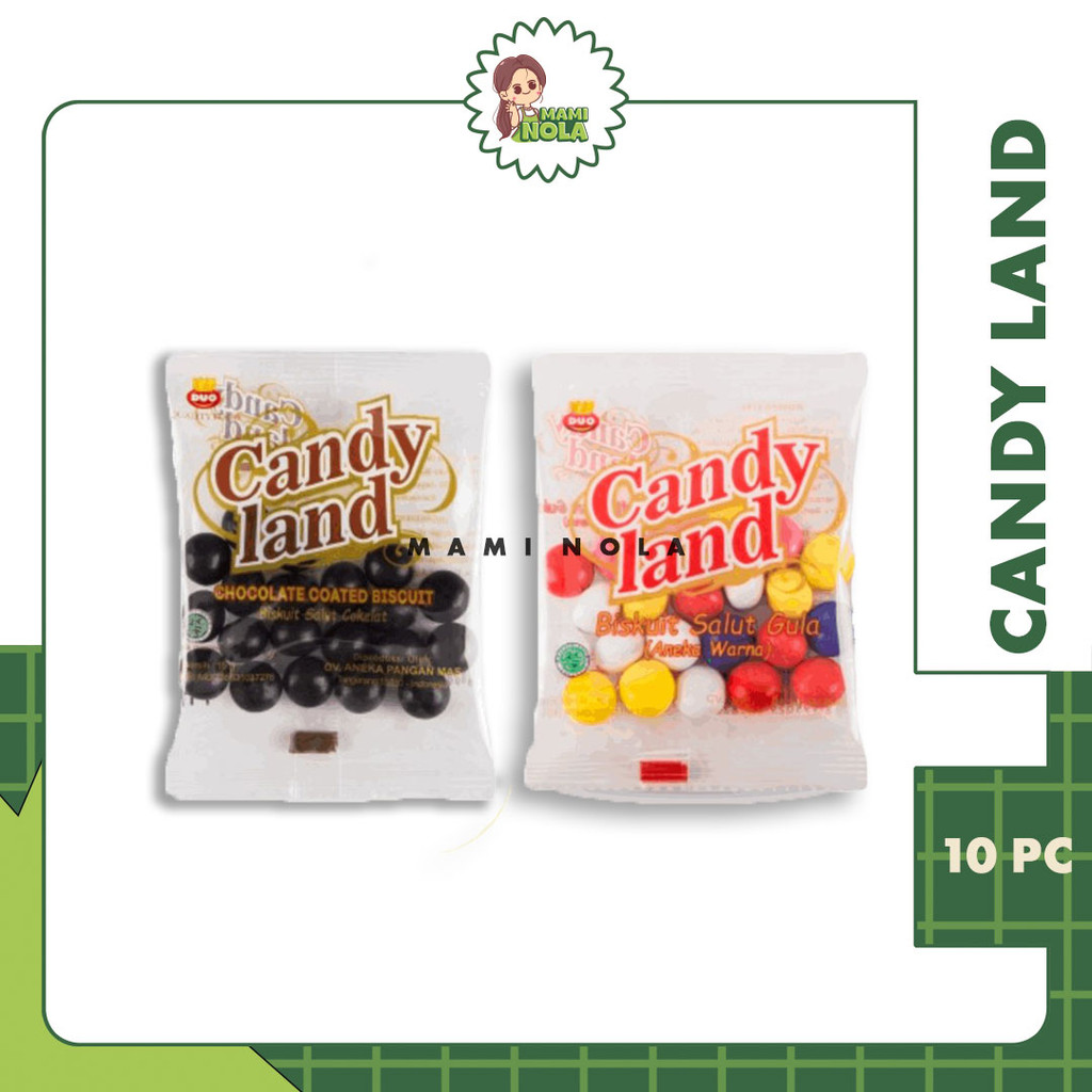 

DUO Candy Land Coated Biscuit Biskuit Bola Salut Cokelat Isi 10gr x10 Pc