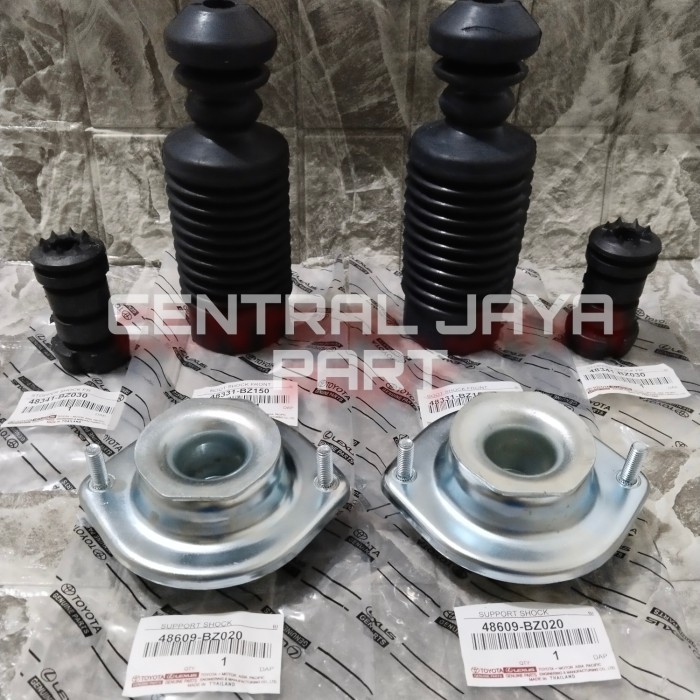 SUPPORT SHOCK+BOOT SHOCK+STOPPER SHOCK DEPAN AGYA AYLA SET 6PC ORI BERKUALITAS